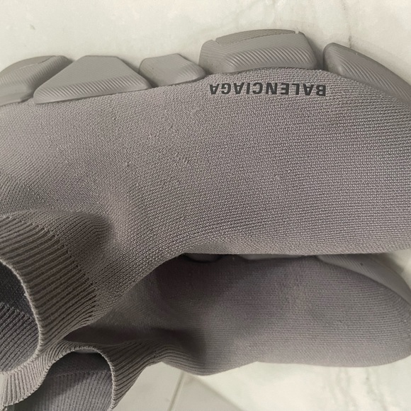 BALENCIAGA - WOMEN'S SPEED KNIT SNEAKERS IN GREY - Picture 4 of 6